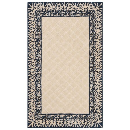 Safavieh 9 x 12 ft. Total Performance Hand Hooked Rectangle Area Rug, Navy TLP755L-9